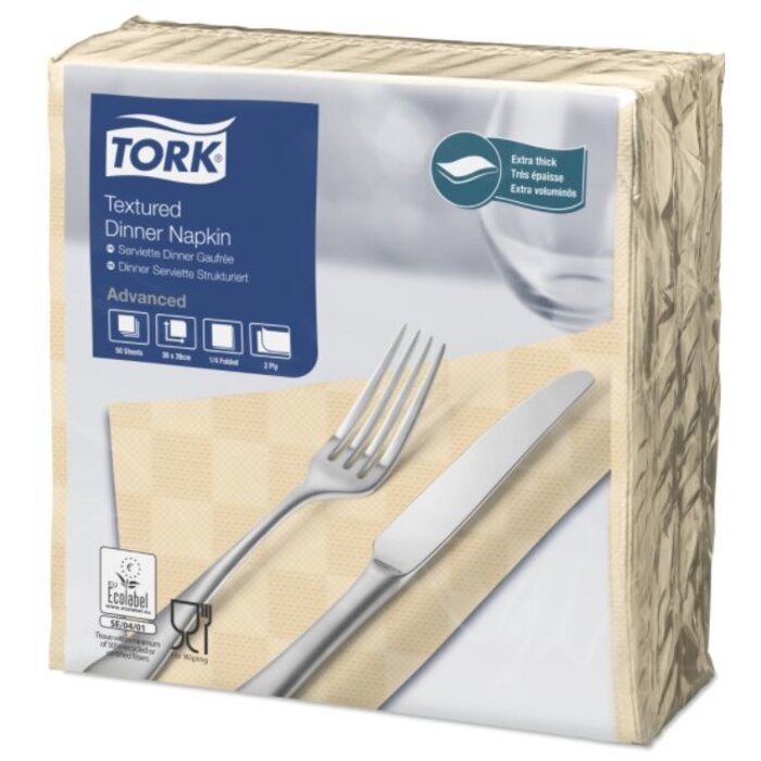 Tork Tork NexxStyle® servet 38x39cm 2-laags 1/4-vouw cream 18x50
