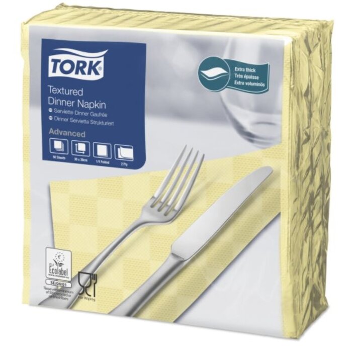 Tork Tork NexxStyle® servet 38x39cm 2-laags 1/4-vouw champagne 18x50
