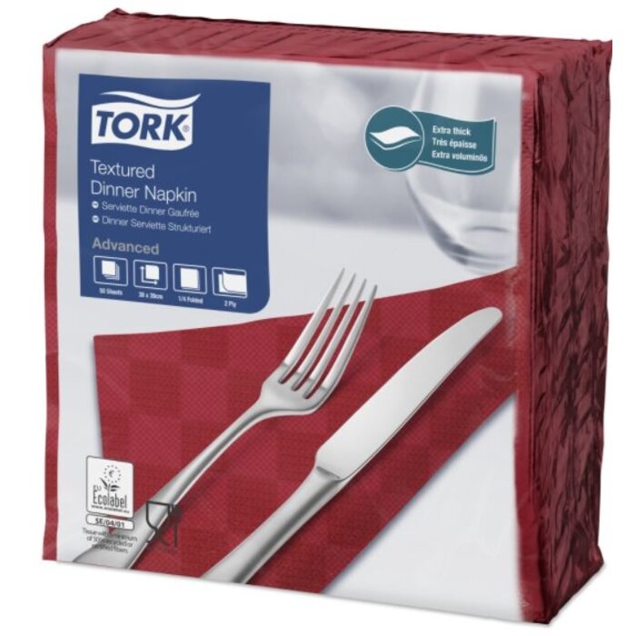 Tork Tork NexxStyle® servet 38x39cm 2-laags 1/4-vouw burgundy 18x50