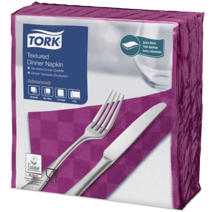 Tork Tork NexxStyle® servet 38x39cm 2-laags 1/4-vouw plum 18x50