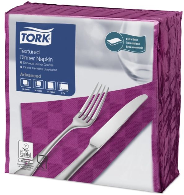 Tork Tork NexxStyle® servet 38x39cm 2-laags 1/4-vouw plum 18x50