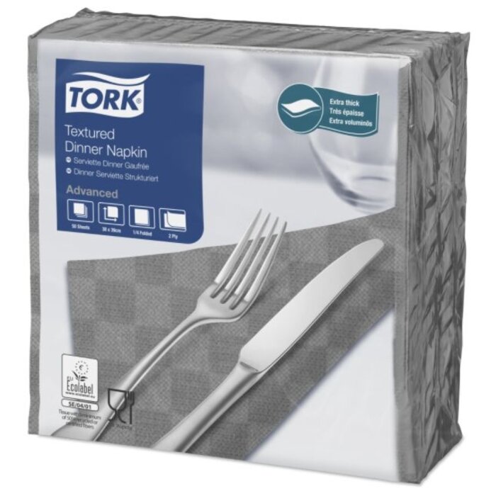 Tork Tork NexxStyle® servet 38x39cm 2-laags 1/4-vouw grijs 18x50