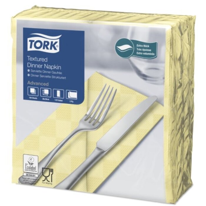 Tork Tork NexxStyle® servet 38x39cm 2-laags 1/8-vouw champagne 12x100
