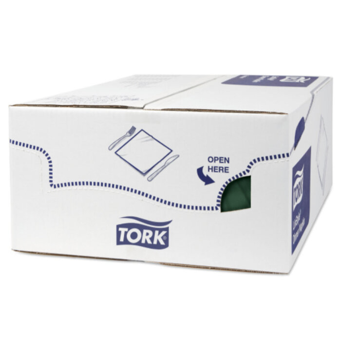 Tork Tork LinStyle® servet 39x39cm 1/4-vouw mountain pine green 12x50