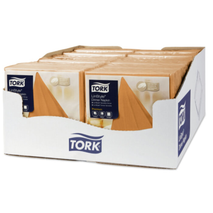 Tork Tork LinStyle® servet 39x39cm 1/4-vouw orange 12x50