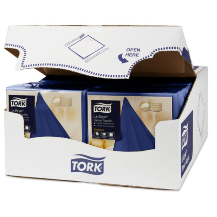 Tork Tork LinStyle® servet 39x39cm 1/4-vouw midnight blue 12x50
