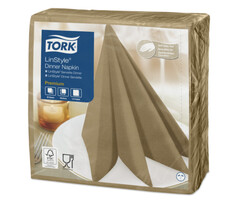 Tork Tork LinStyle® servet 39x39cm 1/4-vouw biscuit 12x50