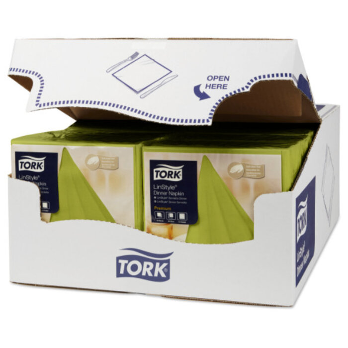 Tork Tork LinStyle® servet 39x39cm 1/4-vouw pistachio 12x50