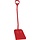 Vikan, Ergonomische schop, groot blad, 1310mm lang, rood