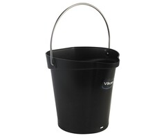 Vikan Vikan, Emmer 6 liter, zwart