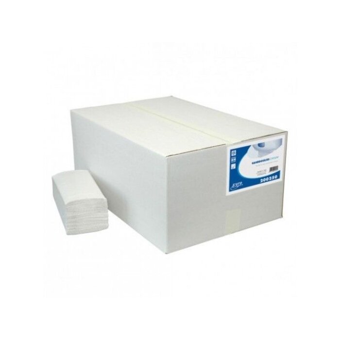 Euro Products Euro Products Z-vouw, 1 laags Vouwhanddoekjes Recycled wit
