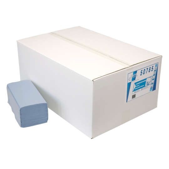 Euro Products Euro Products Z-vouw, 1 laags Vouwhanddoekjes Blauw