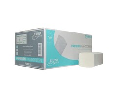 Euro Products Euro Products Z-vouw, 2 laags Vouwhanddoekjes tissue wit