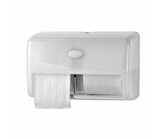 Euro Products Euro Products Pearl white duo toiletrolhouder