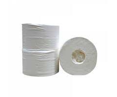 Eigen merk Toiletpapier Coreless, 2-laags, cellulose wit, 472 vel, 12 rollen