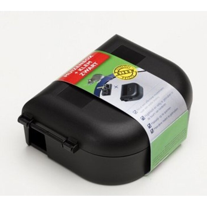Luxan Luxan Muizenbox + Klem Zwart