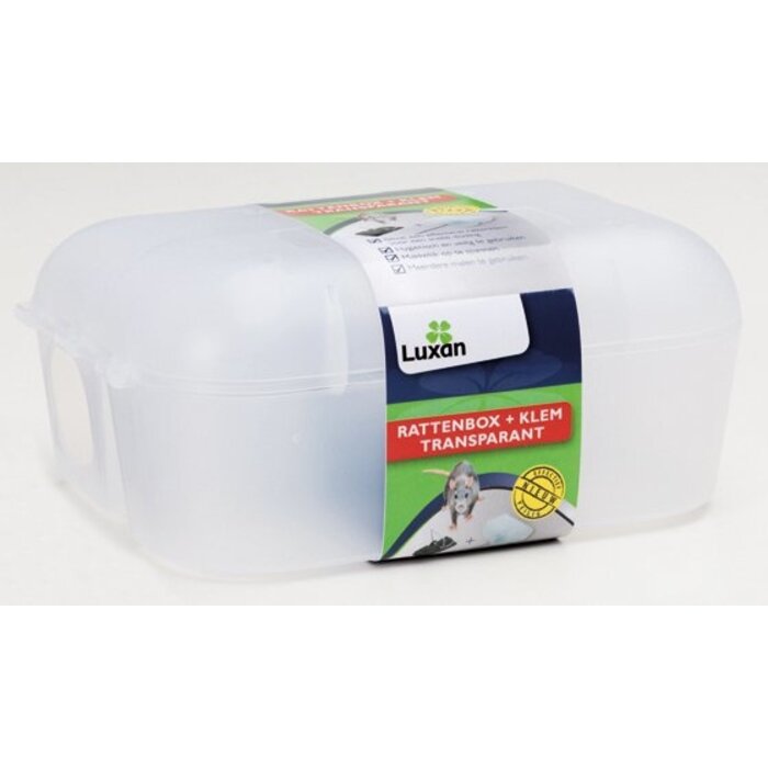 Luxan Luxan Rattenbox + Klem Transparant