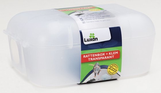 Luxan Luxan Rattenbox + Klem Transparant