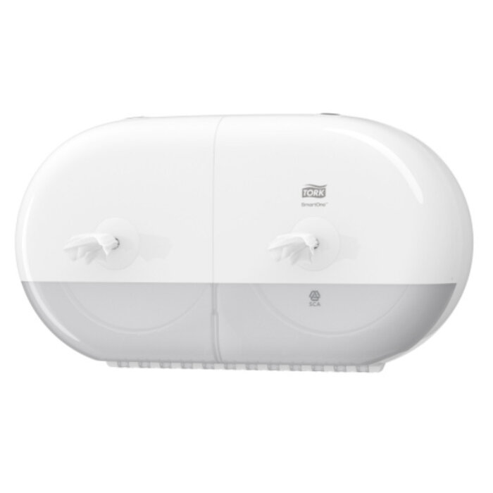 Tork Tork SmartOne® Mini Twin Toiletpapier Dispenser Kunststof Elevation Wit T9