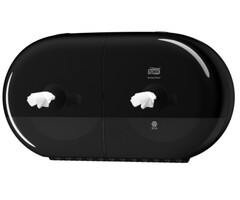 Tork Tork SmartOne® Mini Twin Toiletpapier Dispenser Kunststof Elevation Zwart T9