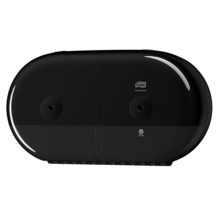 Tork Tork SmartOne® Mini Twin Toiletpapier Dispenser Kunststof Elevation Zwart T9