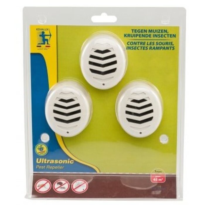 Edialux Ultrasonic Pest Repeller - 3 stuks