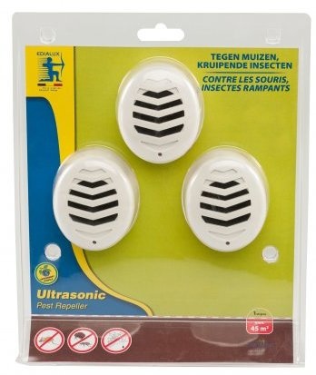 Edialux Ultrasonic Pest Repeller - 3 stuks