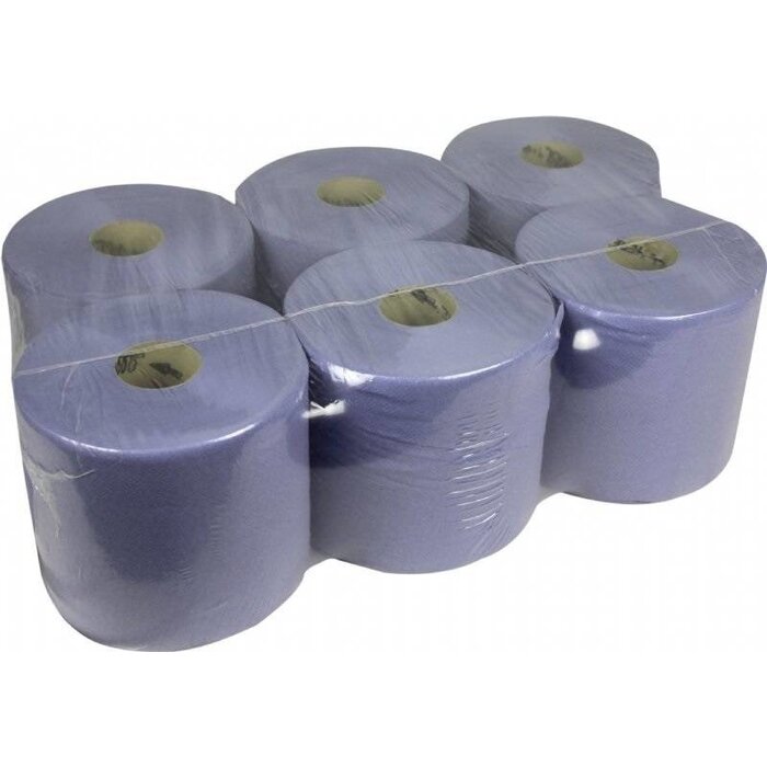Eigen merk Poetspapier midirol blauw 1-laags, 6x 300m