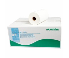 Vendor Vendor 1354 Handdoekrollen, wit, draadversterkt katoen, 23cm (12 rollen á 60 meter)
