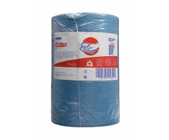 Kimberly Clark WYPALL* X80 Doeken - grote rol - Staalblauw