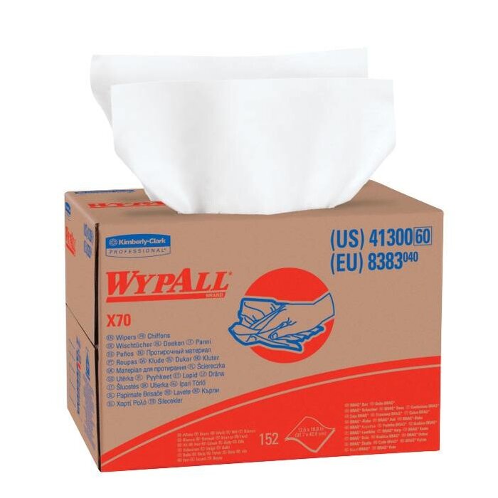 Kimberly Clark  WYPALL* X70 Doeken - Draagdoos - Wit