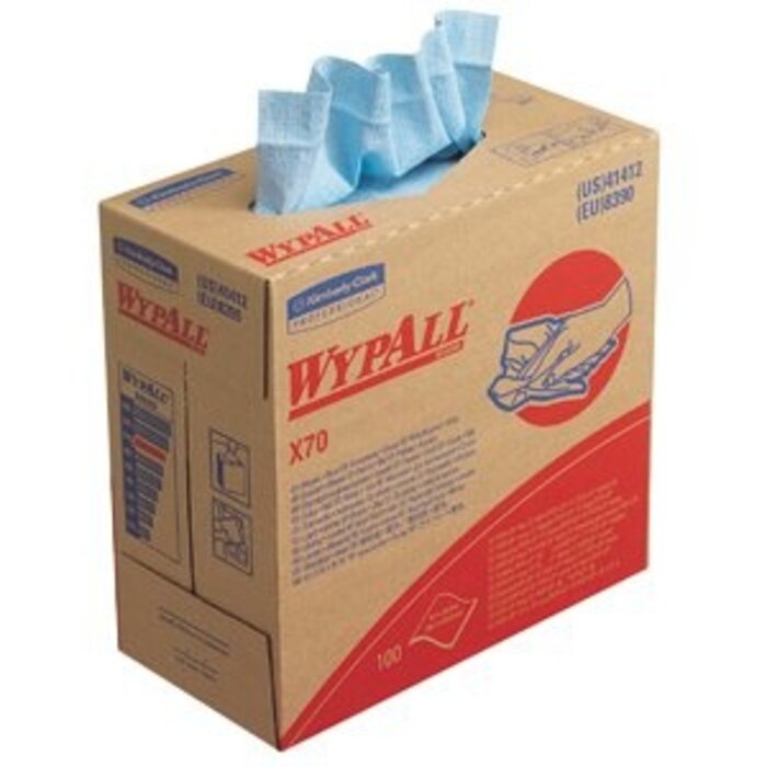 Kimberly Clark WYPALL* X70 Doeken - POP-UP Doos - Blauw