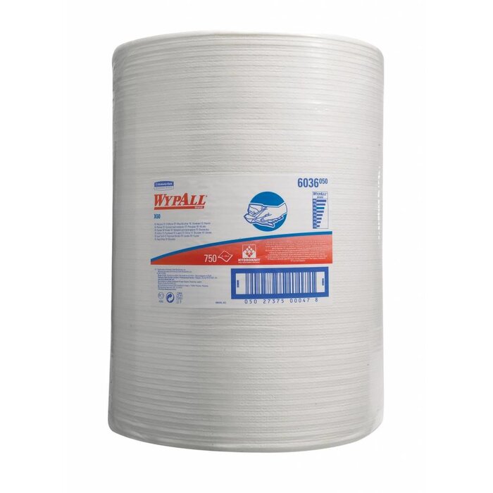 Kimberly Clark WYPALL* X60 Doeken - grote rol - Wit
