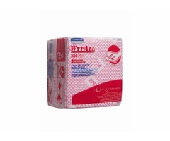 Kimberly Clark WYPALL* X80 Plus Sopdoeken - 1/4 Gevouwen - Rood