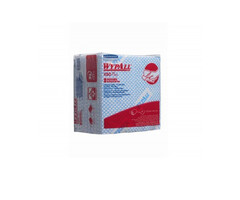 Kimberly Clark WYPALL* X80 Plus Sopdoeken - 1/4 Gevouwen - Blauw
