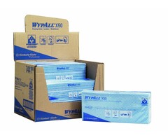 Kimberly Clark WYPALL* X50 Sopdoeken - Intergevouwen - Blauw