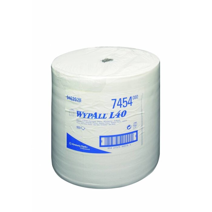 Kimberly Clark WYPALL* L40 Poetsdoeken - grote rol - Wit