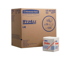 Kimberly Clark WYPALL* L40 Poetsdoeken - Gevouwen - Wit