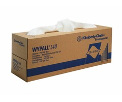 Kimberly Clark WYPALL* L40 Poetsdoeken - POP-UP Doos - Wit