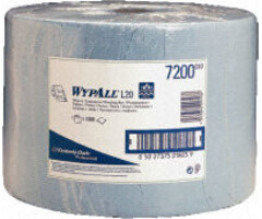 Kimberly Clark WYPALL* L20 Poetsdoeken - grote rol - Blauw