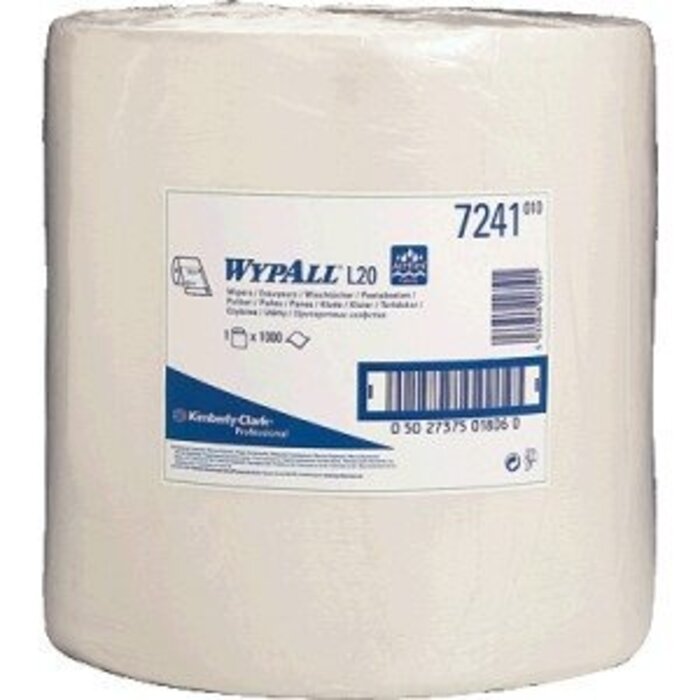 Kimberly Clark WYPALL* L20 Poetsdoeken - grote rol - Wit