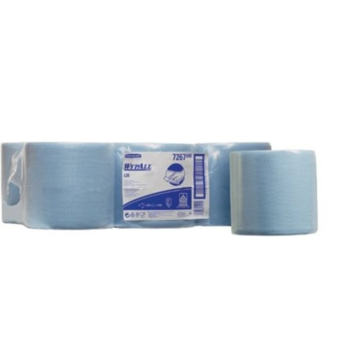 Kimberly Clark WYPALL* L20 Poetsdoeken - combirol - Blauw