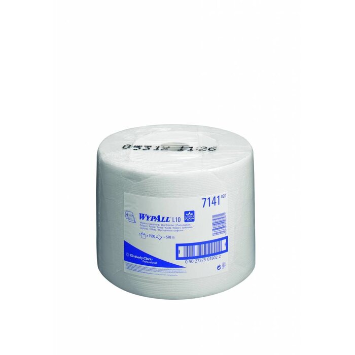 Kimberly Clark WYPALL* L10 Poetsdoeken - grote rol - Wit