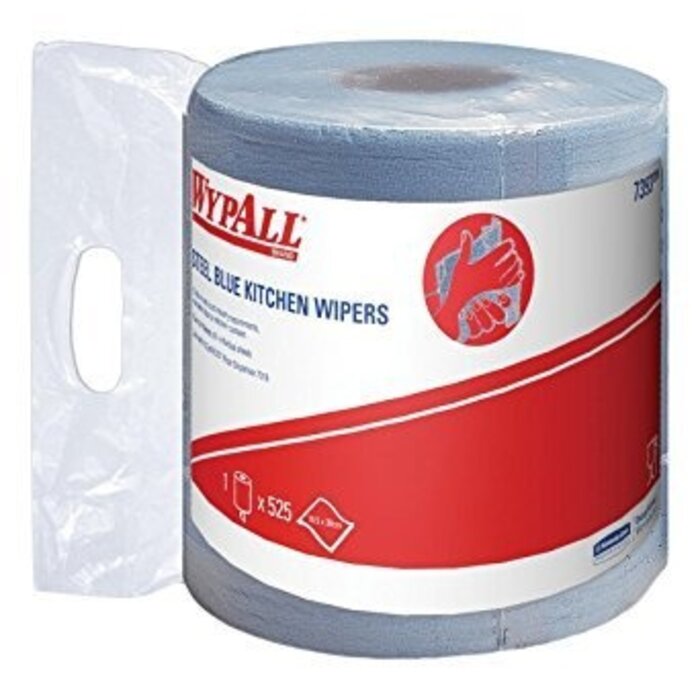 Kimberly Clark WYPALL* L10 Poetsdoeken - Centrefeed Rol - Blauw