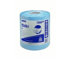 Kimberly Clark WYPALL* L10 Poetsdoeken - Centrefeed Rol - Blauw