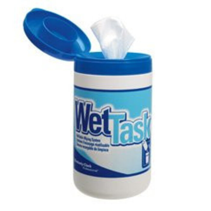 Kimberly Clark  KIMTECH* WETTASK DS Poetsdoeken - Kleine rollen + Busje - Wit