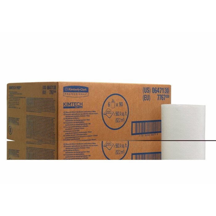 Kimberly Clark KIMTECH* WETTASK DS Poetsdoeken - Rol - Wit