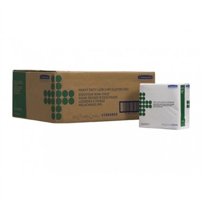 Kimberly Clark KIMBERLY-CLARK PROFESSIONAL* Poetsdoeken voor oppervlakvoorbereiding - 1/4 Gevouwen - Wit