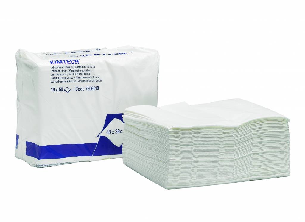 Kimberly Clark KIMTECH* Absorberende handdoeken - Z gevouwen - Wit