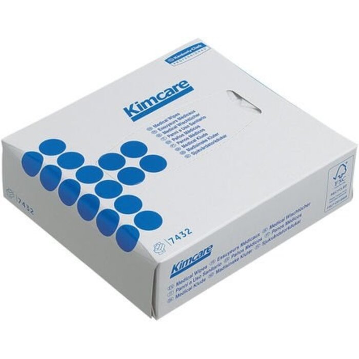 Kimberly Clark  KIMCARE* Medical wipes - Intergevouwen - Wit